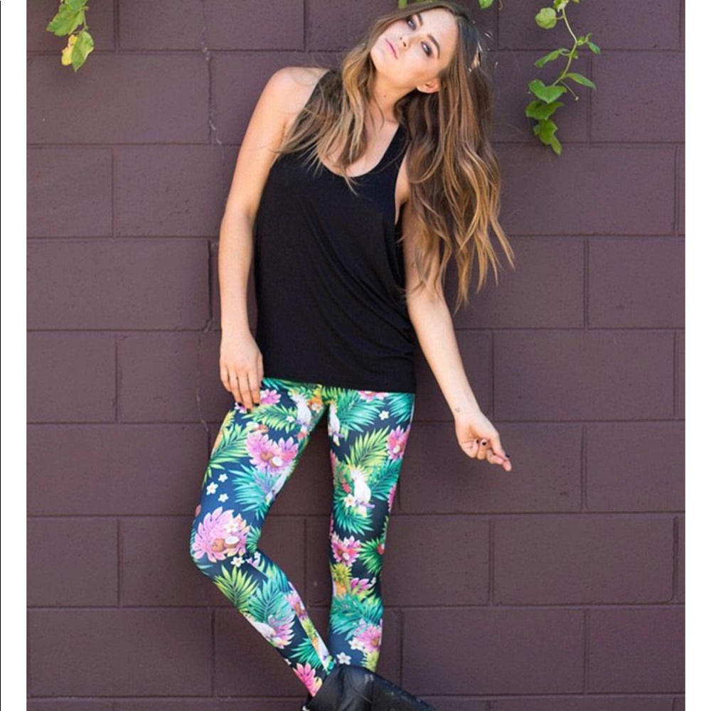 Blackmilk hwmf tropicool leggings HTF